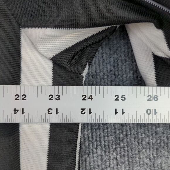 Vintage Cliff Keen Athletic IHSAA Patch Referee Shirt Men XL White Black Striped - Picture 13 of 13